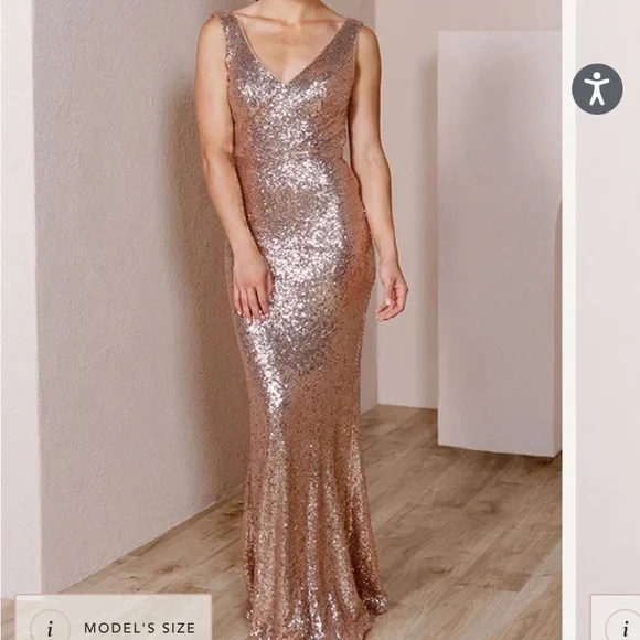 revelry rose gold sequin dress Rava Sequin Dress main image 0